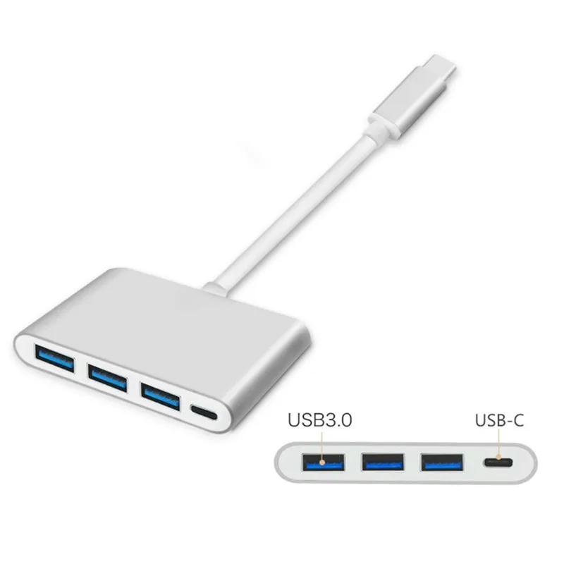 Концентратор Bkscy Usb c высокоскоростной 4 портовый концентратор USB Type C 3 1 с