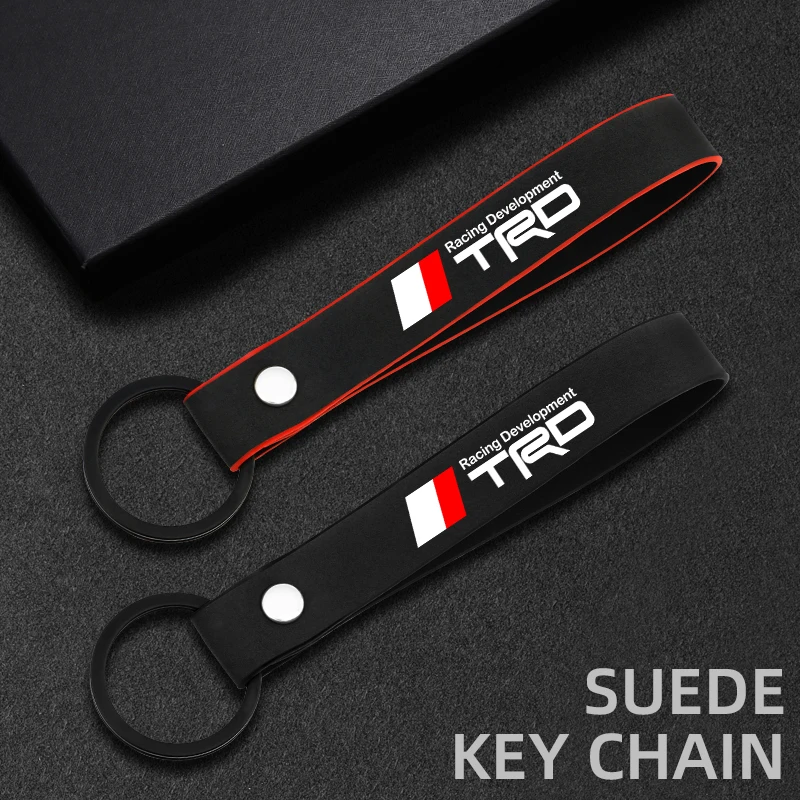 Новинка замшевый брелок для автомобильного стайлинга отличный подарок Toyota TRD VIOS