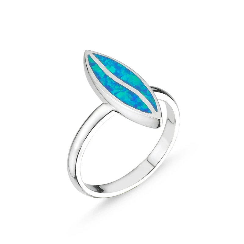 

Silverlina Sterling Silver Opal Gemstone Ring