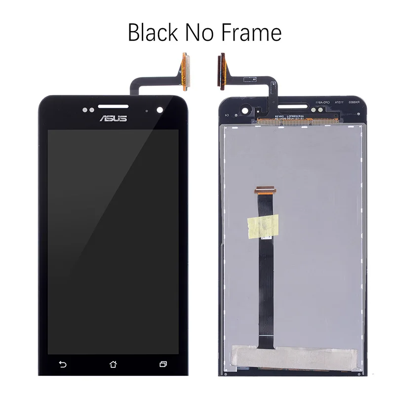 Дисплей для ASUS Zenfone 5 T00J A500KL A500CG A501CG в сборе с тачскрином на рамке черный