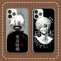tokyo ghouls phone case transparent for iphone 6 7 8 11 12 s mini pro x xs xr max plus cover funda shell