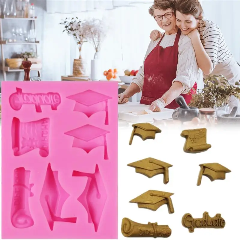 Силиконовые формы Выпускной бутылочных крышек украшение торта прессформы