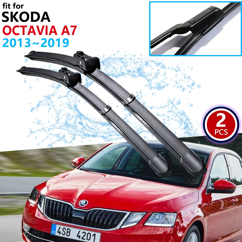 

Для Skoda Octavia A7 3 MK3 5E 2013 ~ 2019 2014 2015 2016 2017 автомобильные щетки стеклоочистителя передние стеклоочистители автомобильные аксессуары