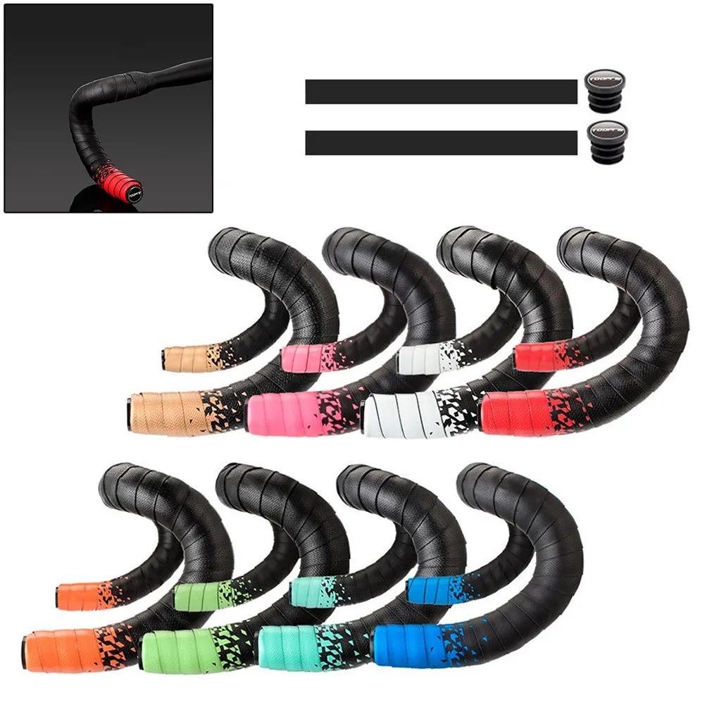 

2PC 2150*30mm Bicycle Bar Tape Road Bike Drop Handlebar Tape EVA Wrap Cycle Breathable Nonslip Cycling Accessories