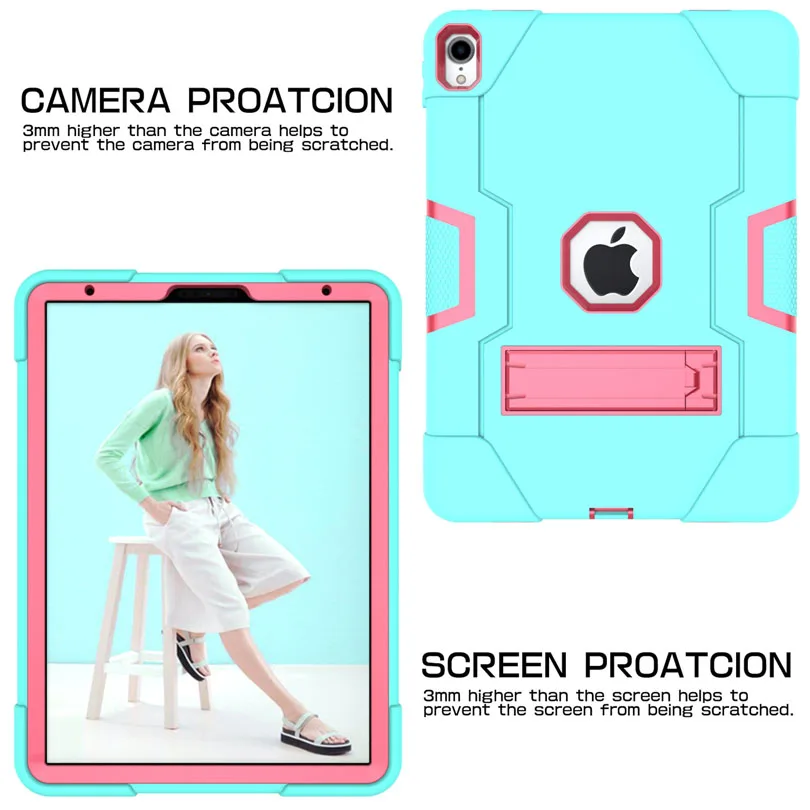Сверхмощный силиконовый армированный чехол подставка для iPad Air 10 5 2019 TPU + PC