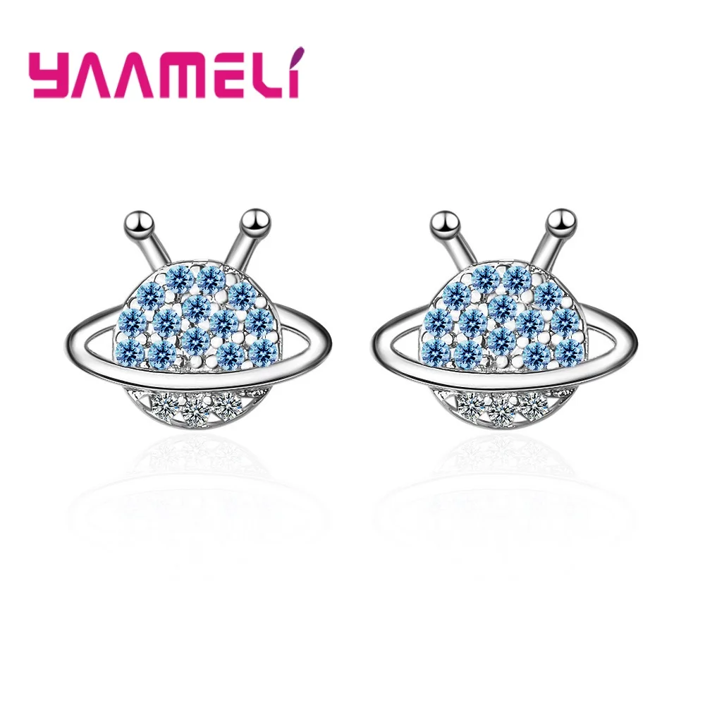 

Оптовая продажа, Бесплатная доставка, роскошные серьги-гвоздики для женщин, детей, подарок на день рождения, индивидуальный дизайн планеты, ...