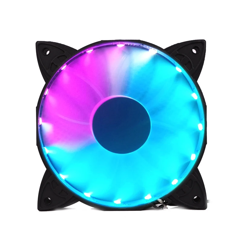 

COOLMOON HUPO Computer Case PC Cooling Fan RGB Adjust 120Mm Quiet + IR Remote New Computer Cooler RGB CPU Case Fan