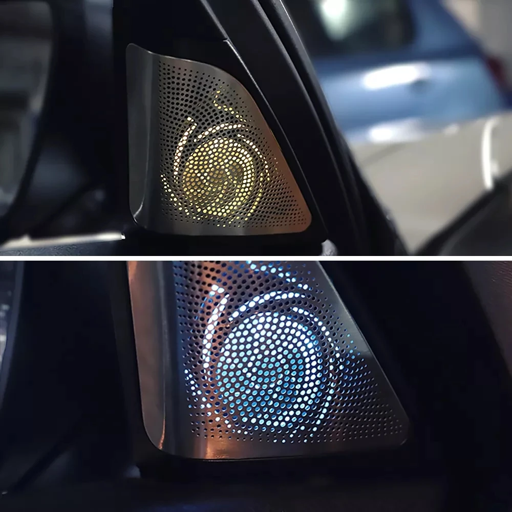

Car Tweeter Covers For BMW F10 F11 5 serie LED Glow Lamp Door Speaker Case Ambient Light ABS Original Model Fit High Quality