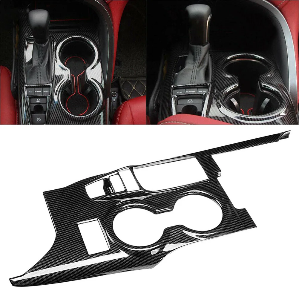 

For Toyota Camry 2018 2019 2020 Carbon Fiber Inner Gear Shift Box Panel Cover Trim ABS Decoration Car Accessories LHD