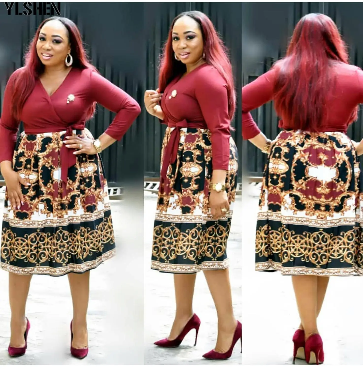 

Африканские платья для женщин, африканская одежда, платье для Африки, лоскутное платье с принтом Дашики, одежда Анкары размера плюс, Женское...