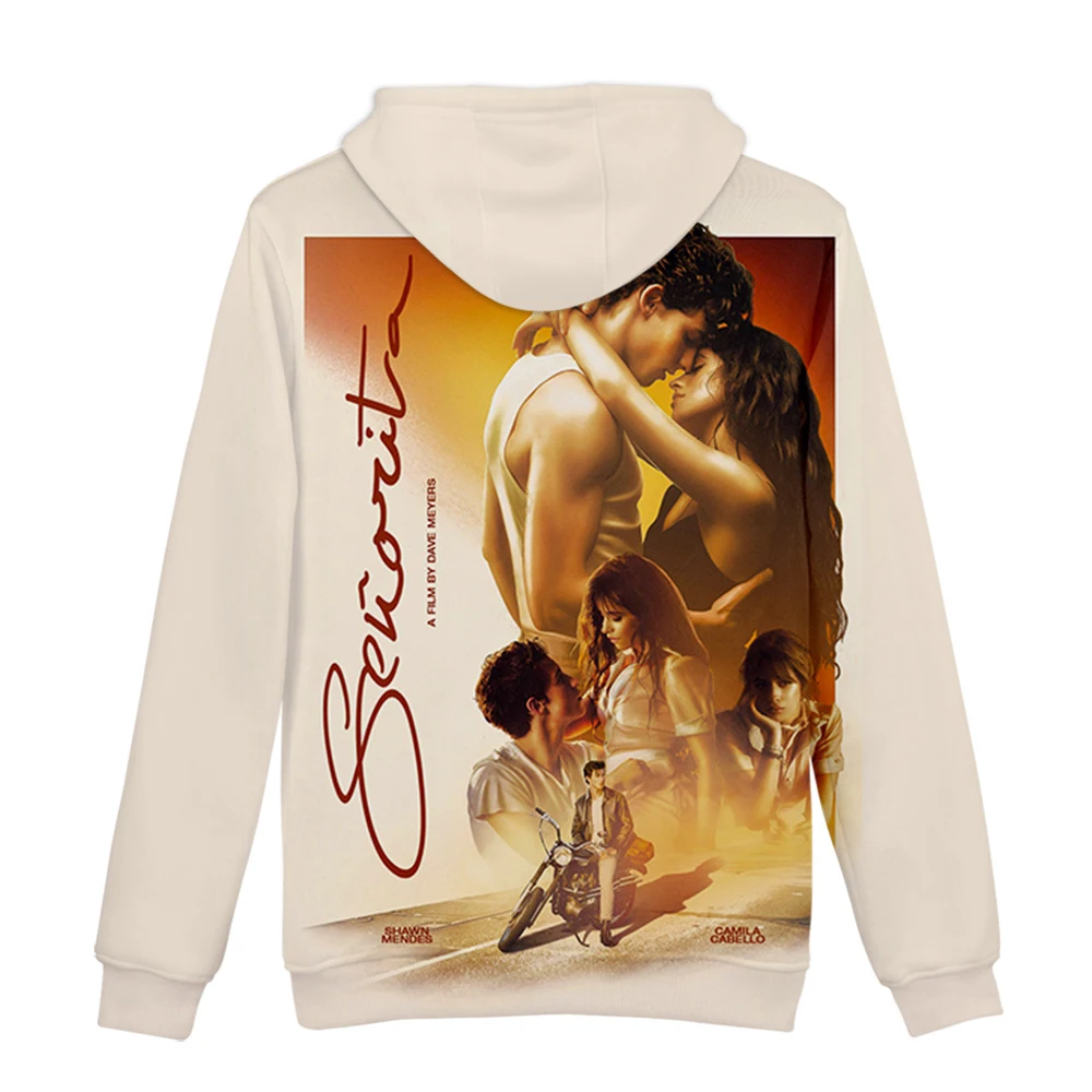 Senorita Camila Cabello и shawn mendes 3D Харадзюку толстовка с капюшоном 2019 Новый Для