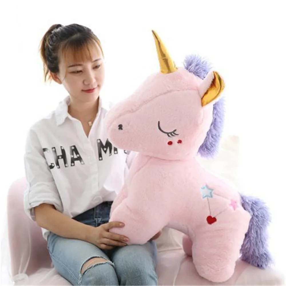 

Cushion unicorn Plush Toy Soft Stuffed Popular Cartoon Unicorn Doll Animal Horse Toy High Quality Toys for Children Girls