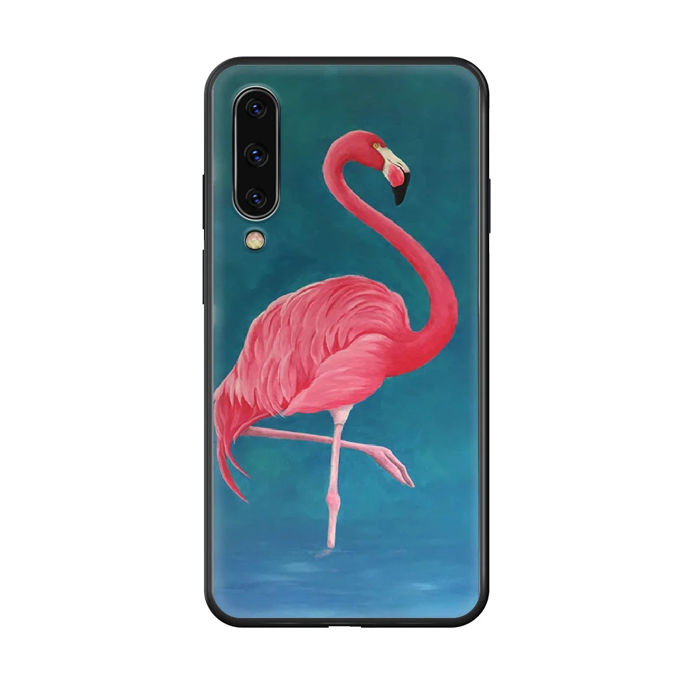

Flamingos Phone case hull For Samsung Galaxy A 50 51 20 71 70 40 30 10 E 4G S black back silicone waterproof painting cover 3D