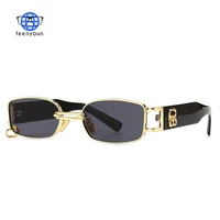 teenyoun luxury brand design punk sunglasses for women men cool male stars eyeglasses rectangle sun glasses eyewear oculos uv400