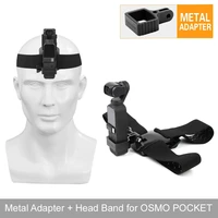 camera head band wearing belt strap aluminum alloy adapter for pocket 2 osmo pocket gopro camera pan tilt accessories