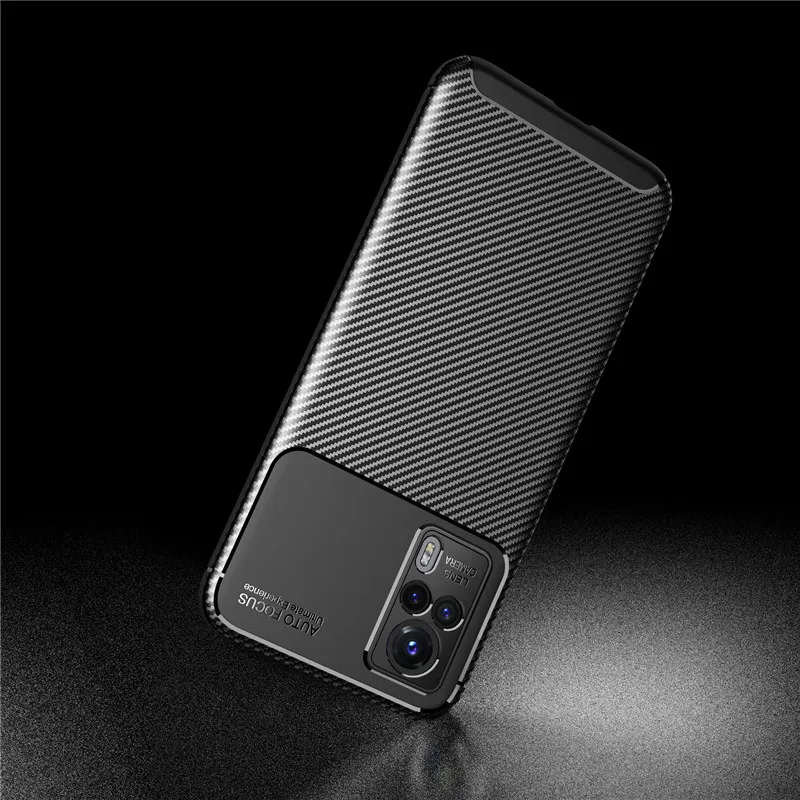Чехол из углеродного волокна для ViVo Y20 чехол Y20S Y70S Y51S IQOO U1 U1X X50 Pro Plus V19 Y50 мягкий