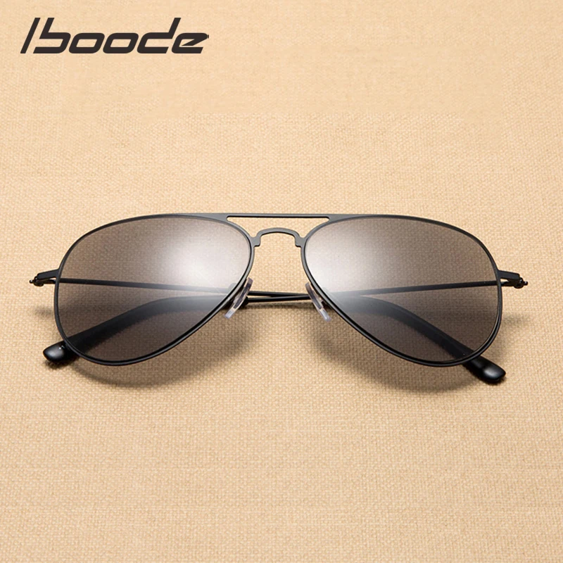 

iboode Retro Pilot Sun Reading Glasses Metal Hyperopia Eyeglasses Women&Men Presbyopic Eyewear Female Male Presbyopic Spectacles