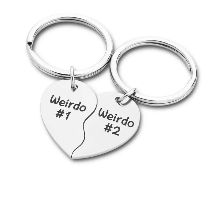 Лучший брелок с дизайном Друзья &quotчудак 1 чудак 2&quot Дружба ювелирное изделие