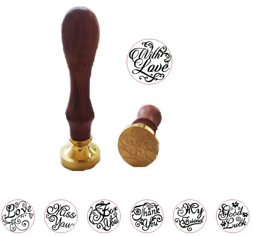 1 шт. восковая печать штамп в ретро стиле поздравительные слова буквы