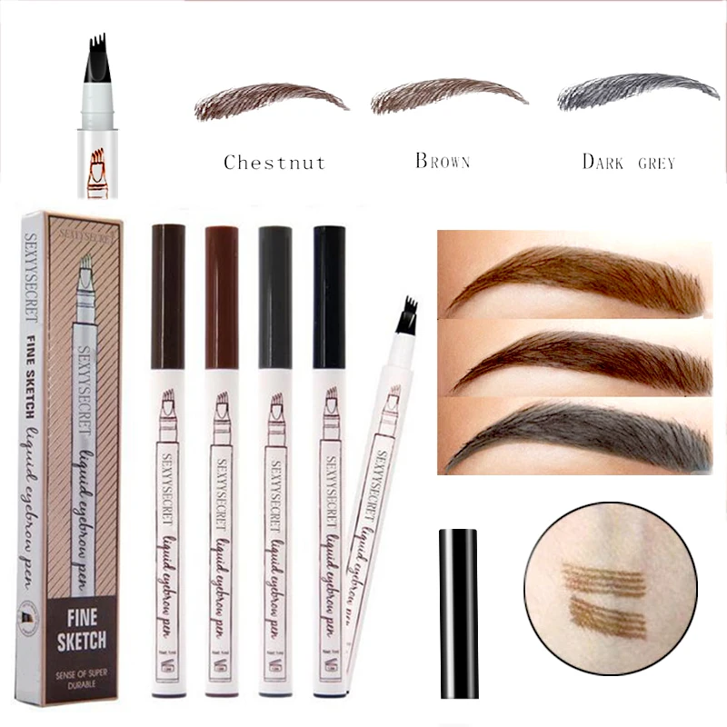 Карандаш для бровей водостойкий 4 цвета|Средства роста бровей| |