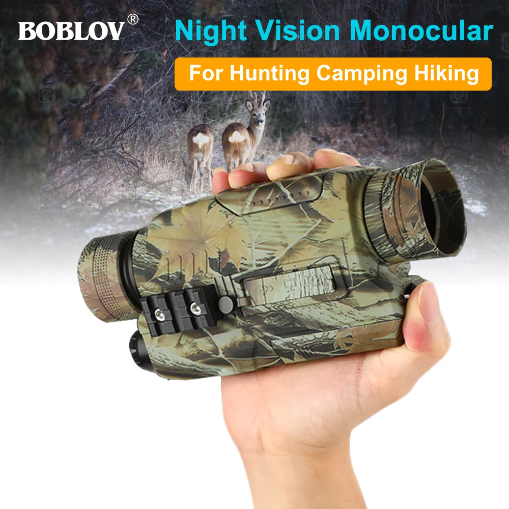 BOBLOV PJ2 5X32 оптика ночного видения Монокуляр Цифровой ИК телескоп зум Фото Видео