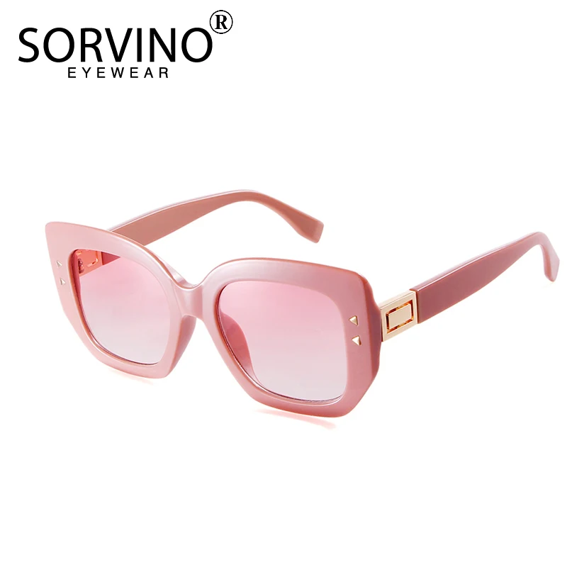 Женские квадратные ретро очки SORVINO праздничные солнцезащитные большого размера