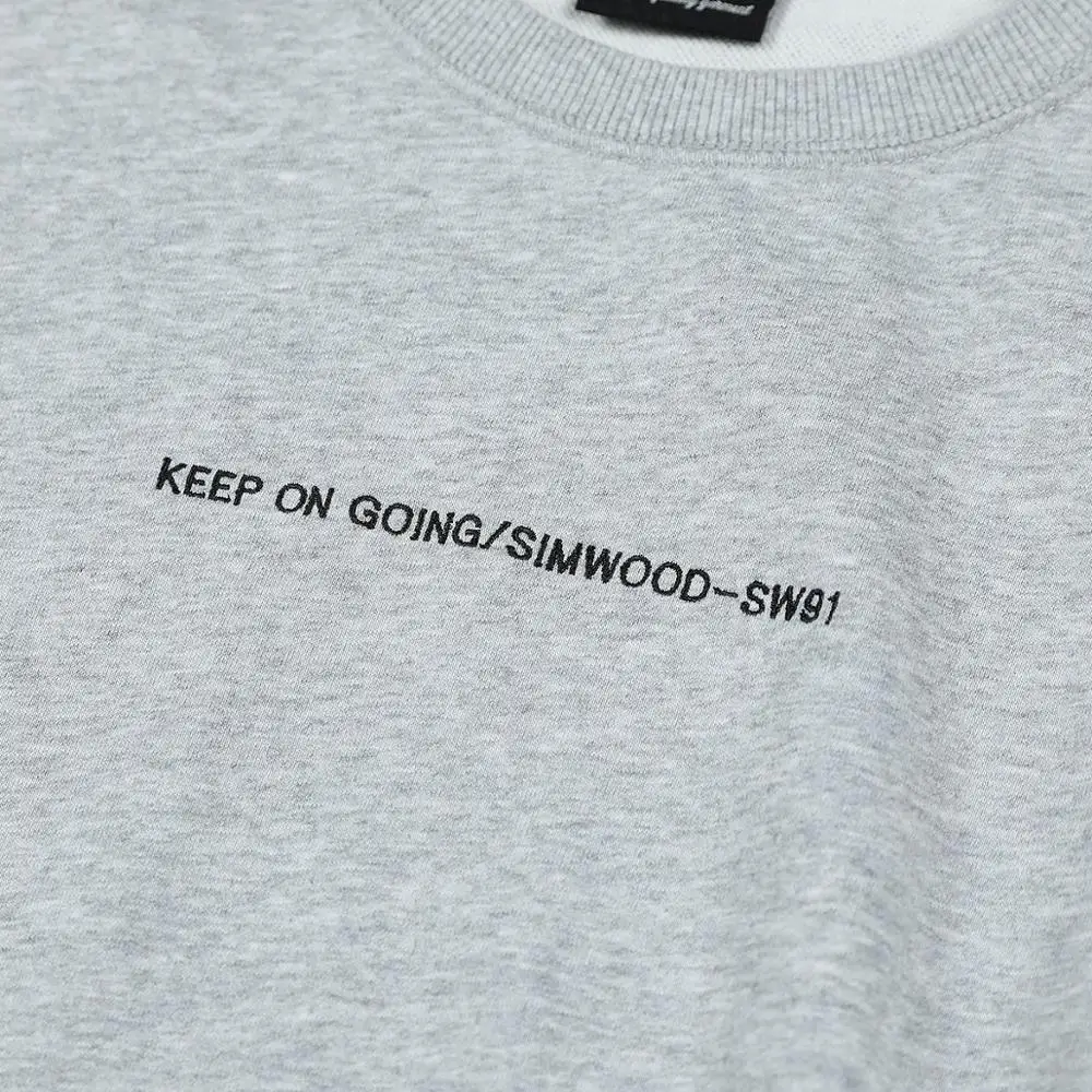 Мужская толстовка с буквенным принтом SIMWOOD Весенняя Повседневная Толстовка