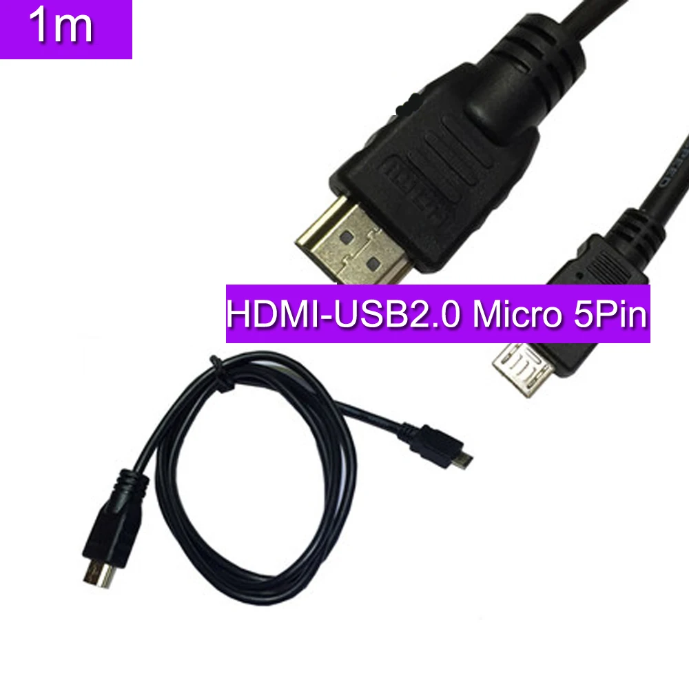 Кабель Соединитель с HDMI штекером на USB Micro 5P 2 0|Кабели для мобильных телефонов| |