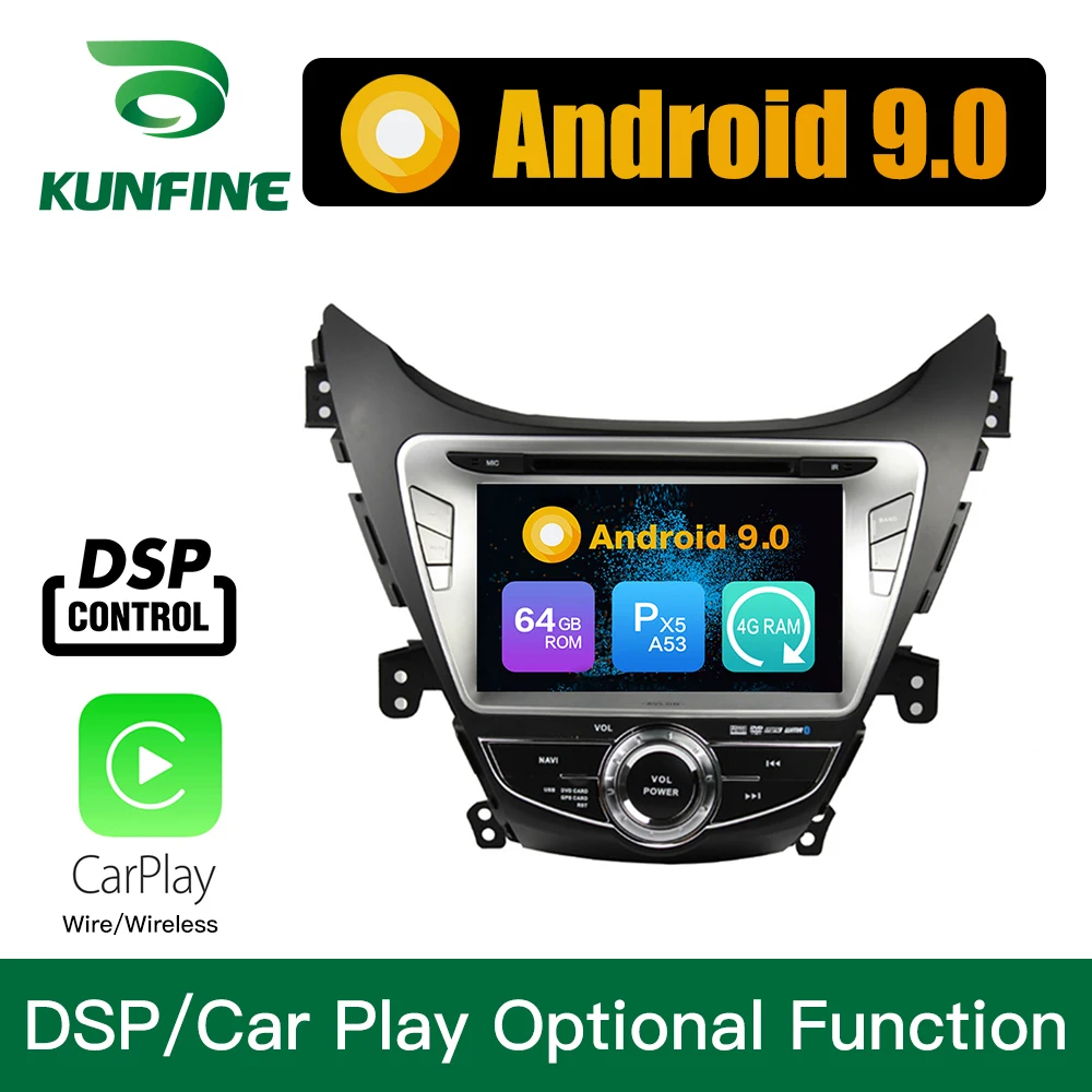 Android 9,0 Восьмиядерный 4 Гб ОЗУ автомобильный DVD gps мультимедийный плеер стерео для hyundai Elantra Avant I35 2011 2012 2013