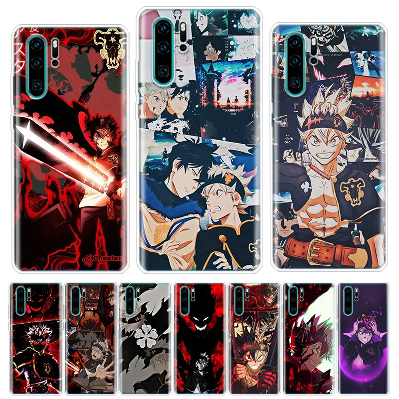 hot manga anime black clover phone case for honor 50 20 pro 10i 9 lite 9x 8a 8s 8x 7s 7x 7a huawei p smart z 2021 y5 y6 y7 y9 c free global shipping