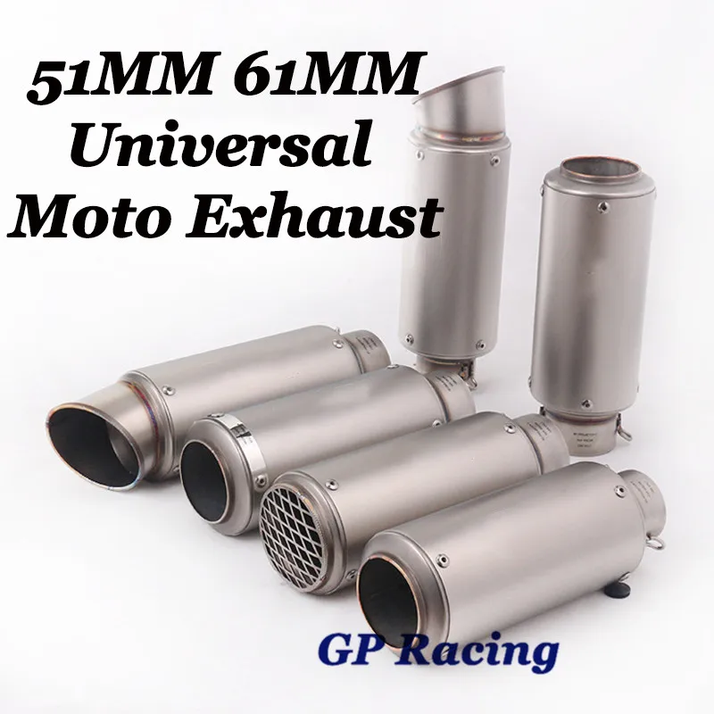 Выхлопная труба для мотоцикла гоночный глушитель велосипеда-внедорожника Кафе