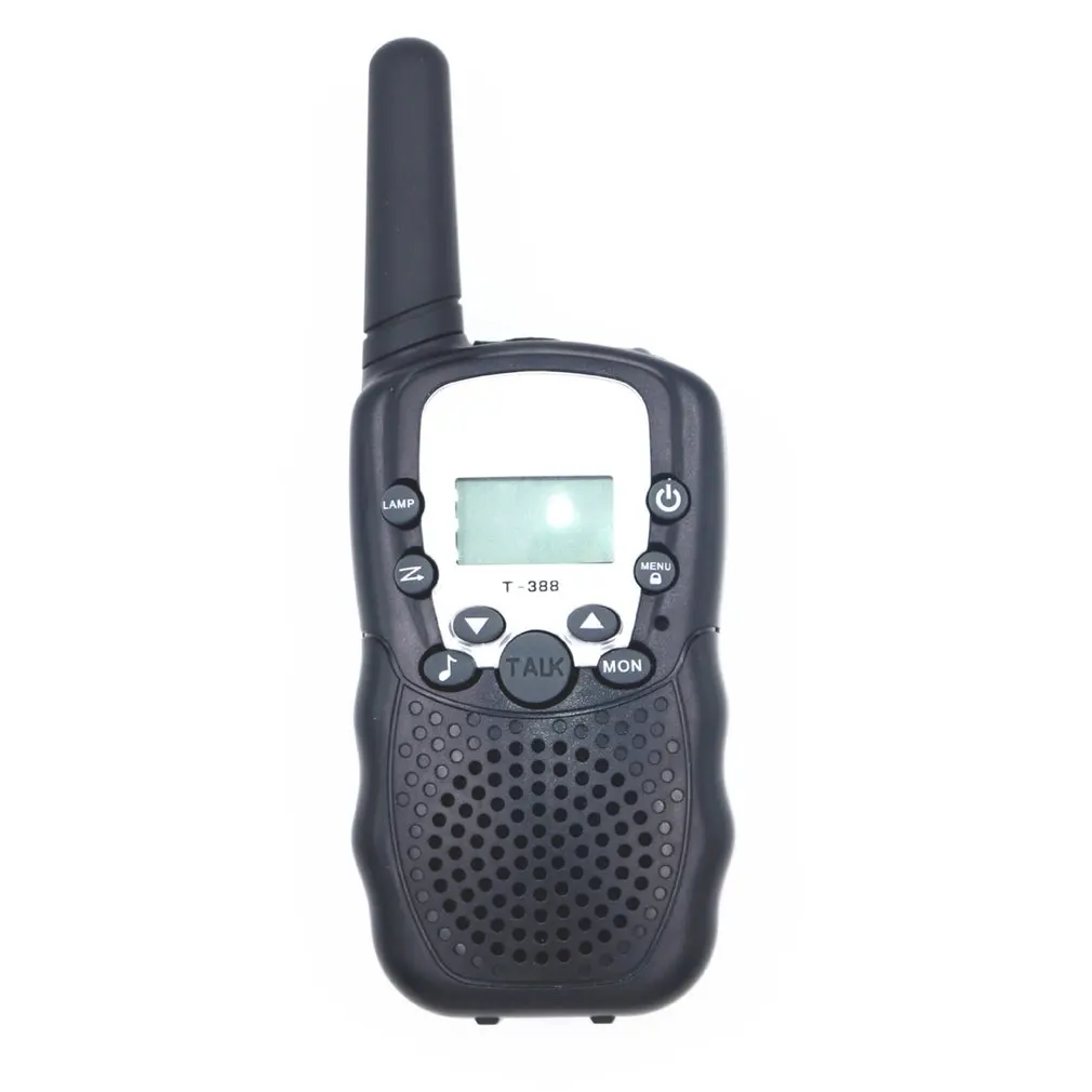 T388 UHF двухстороннее радио портативная детская рация со встроенным светодиодным