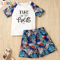 lyho summer toddler boys clothes tops tee shirts and shorts pants set for boy short sleeve clothing boutique costume kids outfit