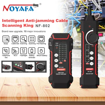 NOYAFA NF-802 Multi-function Cable Tester And Tracker RJ11 RJ45 Cat5 Cat6 LAN Ethernet Phone Wire Finder Poe Test 1