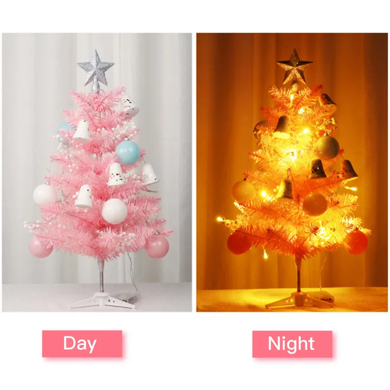 60 см розовая Рождественская елка для детей подарок украшение дома торговый центр
