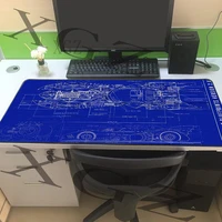 xgz equation decomposition diagram large game mouse pad black lock edge custom home computer keyboard table mat non slip