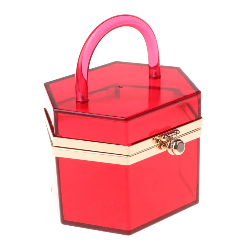 

Clear Purse Acrylic Box Evening Clutch Bag Handbag for Women H8WD