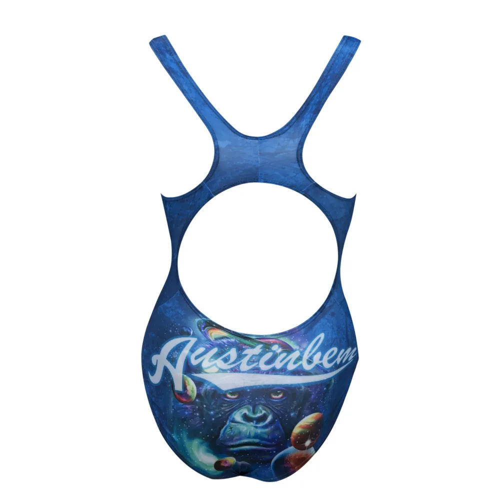 Женский цельный купальник сексуальный купальный костюм из джинсовой ткани с