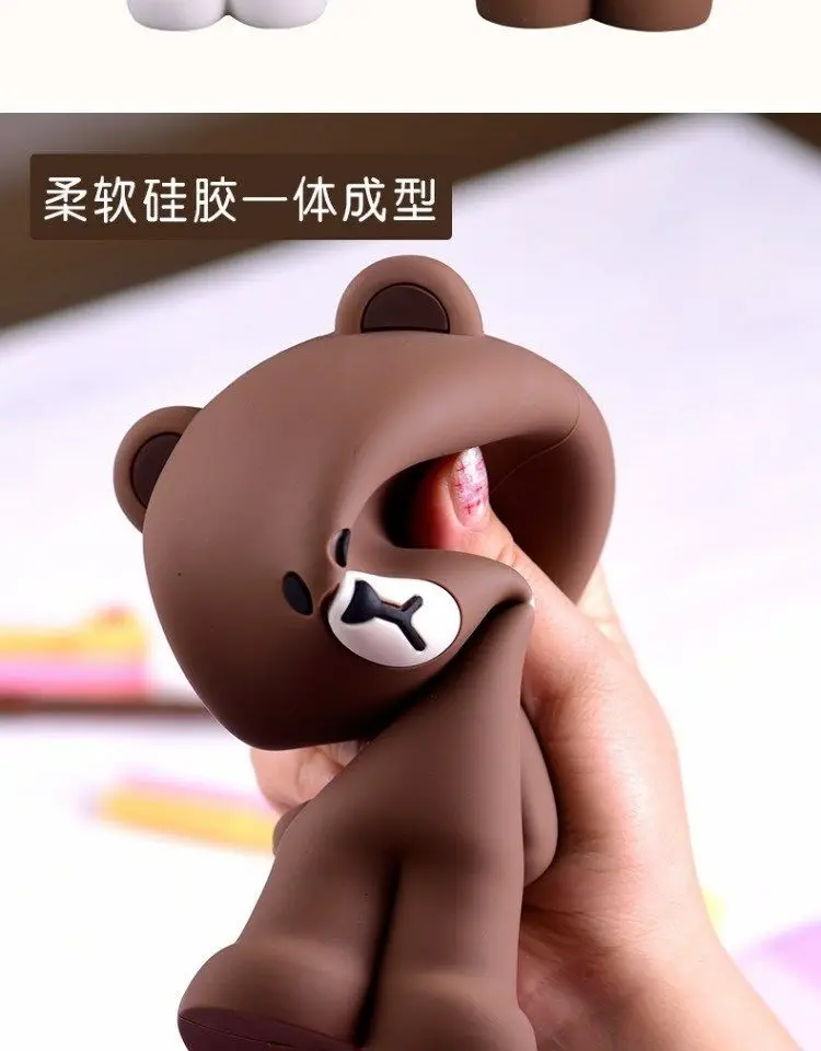 

Korea Line Cute Pencil Case Brown Key, Change, Soin Storage Bag for Students Girls Boys