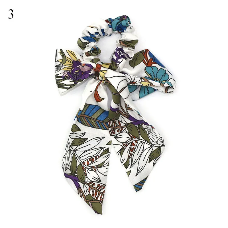 Женская резинка для волос с цветочным принтом 1 шт.| |