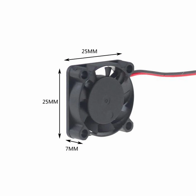 2 шт. 2507 DC 5V 0.15A 25x25x7 мм чехол для ПК Вентилятор pin мини Бесщеточный Кулер Настольный