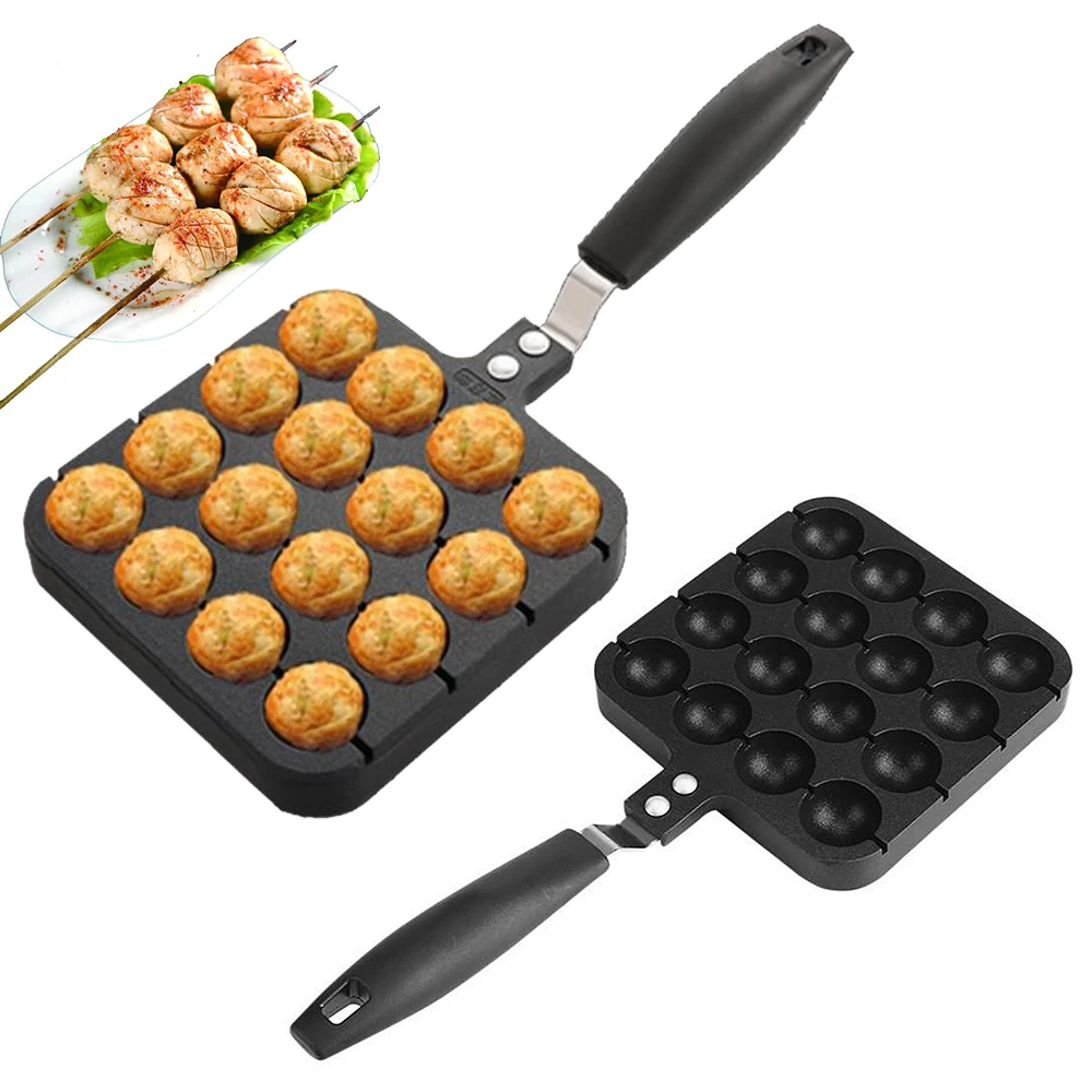 Кастрюля Takoyaki из алюминиевого сплава 16 полостей устройство для приготовления