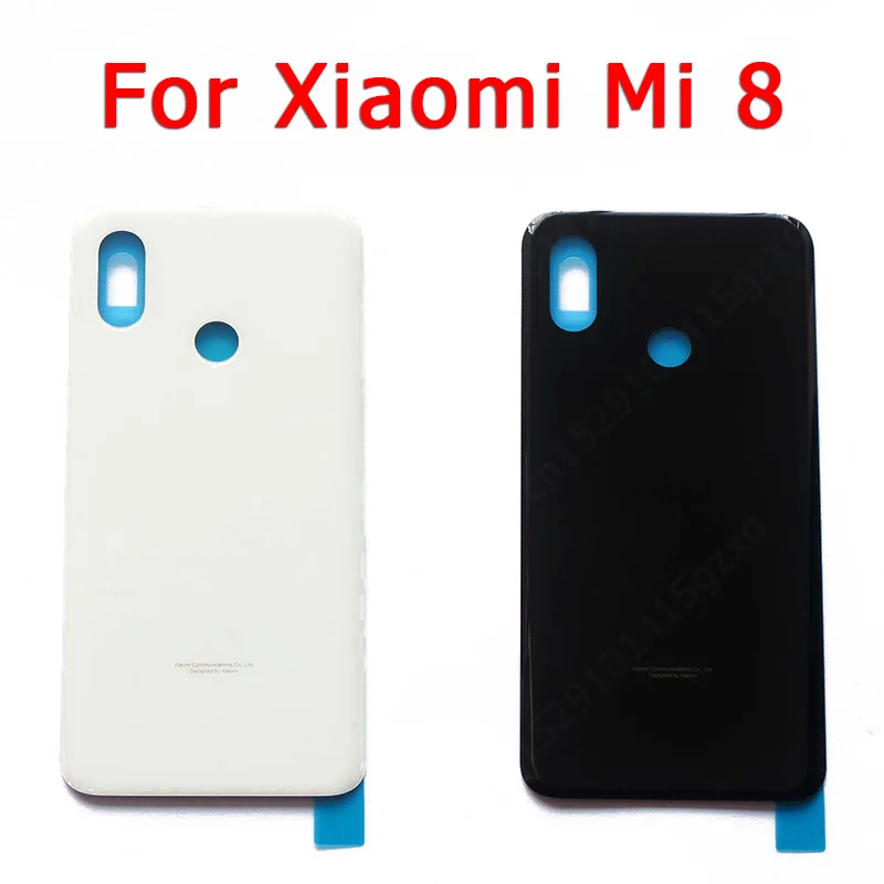 

Original Back Battery Cover for Xiaomi Mi 8 mi8 back housing cover case with Adhensive replacement spare parts