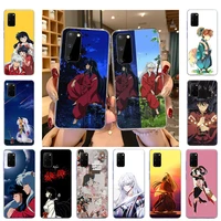 inuyasha sesshomaru anime silicone soft tpu phone case for samsung s20 fe s21 ultra note 20 10 pro 9 8 s10 lite s9 plus cover