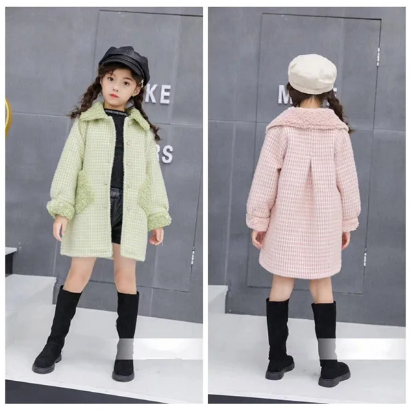 Пальто из норковой шерсти для девочек детское зимнее плотное пальто | Мать и