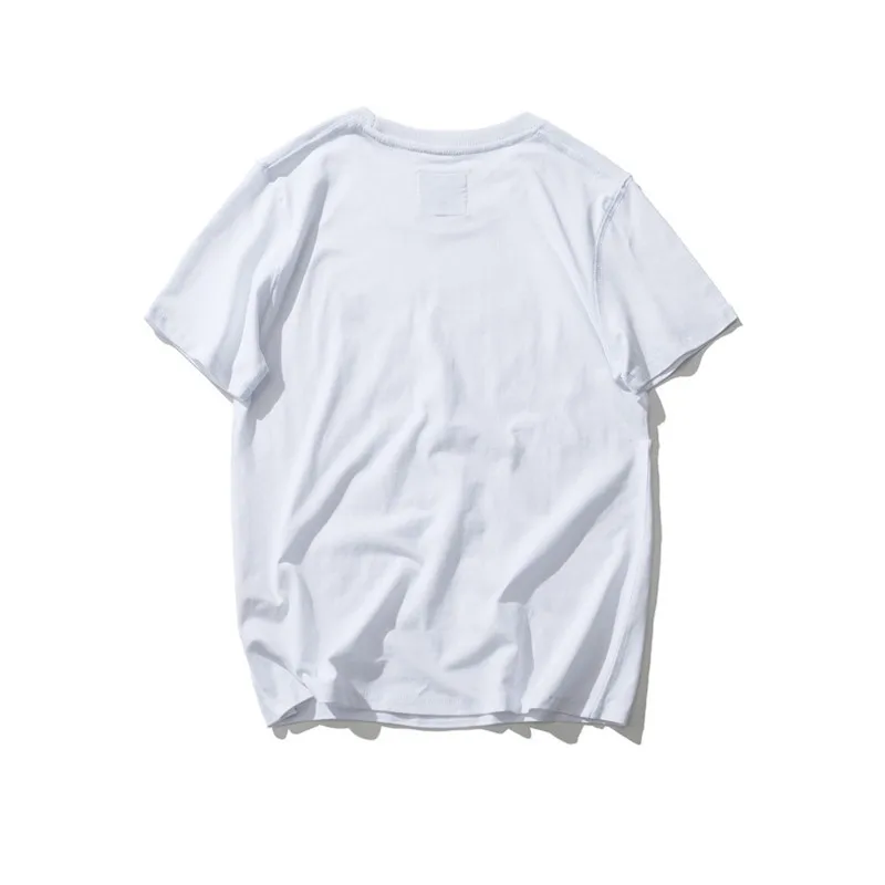 

10210-Summer breathable short-sleeved t-shirt men's cotton and linen five-point sleeves loose trend half-sleeves