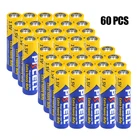 60 шт. 1,5 в AAA R03P сухая Первичная батарея Углеродные цинковые батарейки R03P сверхмощные для беспроводной мыши пультов дистанционного управления будильником