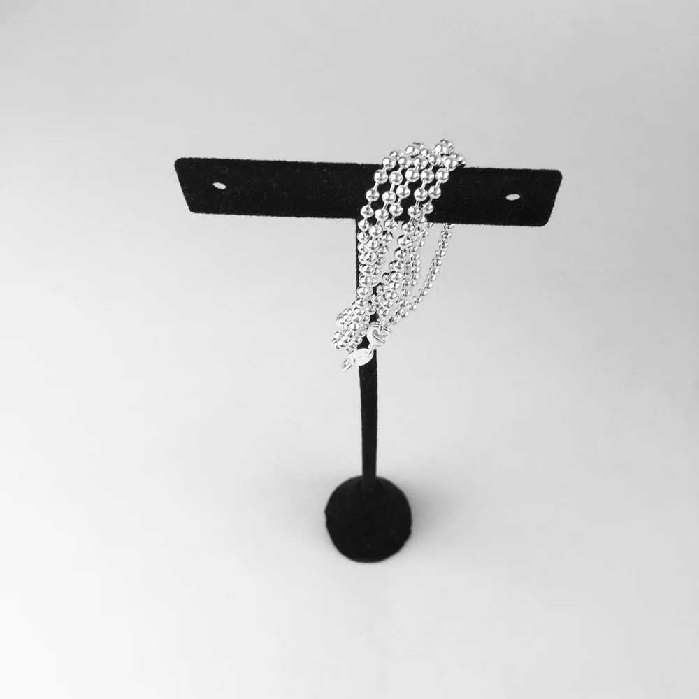 Цепочка с подвеской в виде шара ожерелье из стерлингового серебра 2017 пробы