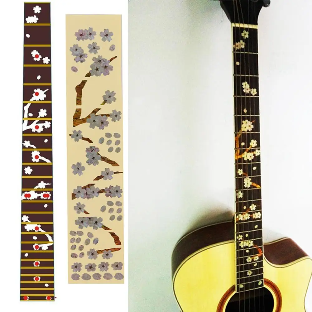 cartoon katze pfote gitarre aufkleber griffbrett marker form ultra dünne für elektrische akustische klassische für gitarre ukulele teil