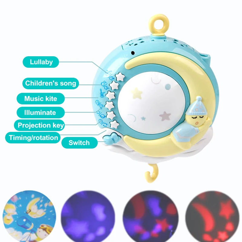 Мобиль для детской кроватки Детская Музыкальная шкатулка с держателем Мягкая